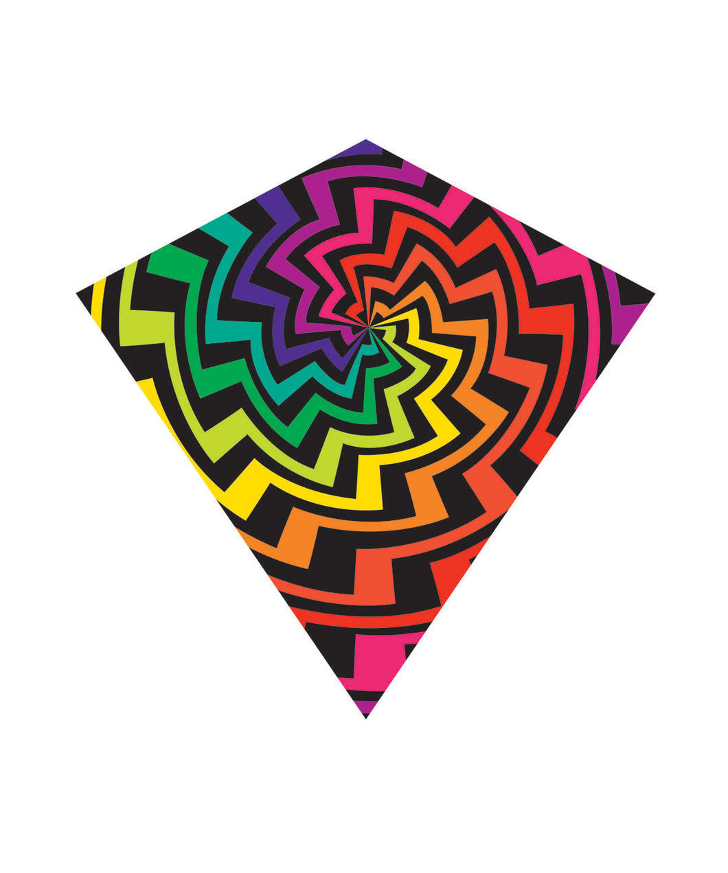 31 Inch Wide WindNSun WindDiamond Spiral Nylon Kite