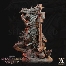 Load image into Gallery viewer, 3D Printed Archvillain Games Agama Shattered Valley - Agama Aztical 28mm 32mm D&amp;D

