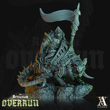 Load image into Gallery viewer, 3D Printed Archvillain Games Affliction Overrun - Dire Rat Riders 28mm 32mm D&amp;D
