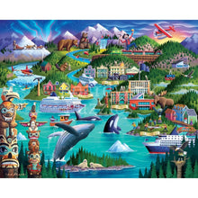 Load image into Gallery viewer, Alaska&#39;s Inside Passage 500 Piece Jigsaw Puzzle Boardwalk
