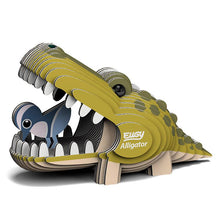 Load image into Gallery viewer, Alligator 3D Cardboard Model Kit Eugy
