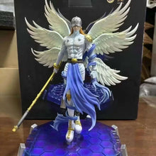 Load image into Gallery viewer, Angewomon and Angemon LED Action Figurines, Standing Position Anime Digimon Adventure Figures PVC Statue 28cm

