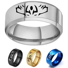 Load image into Gallery viewer, Anime Jujutsu Kaisen Ryomen Sukuna Itadori Yuji Ring Cosplay Stainless Steel Ring Jewelry Accessories
