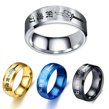 Load image into Gallery viewer, Anime Ring Toji Fushiguro Cosplay Unisex Stainless Steel Ring Jewelry Accessories
