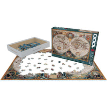 Load image into Gallery viewer, Antique World Map 1000 Piece Jigsaw Puzzle Eurographics
