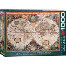 Load image into Gallery viewer, Antique World Map 1000 Piece Jigsaw Puzzle Eurographics
