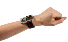 Load image into Gallery viewer, Wrist wearing a futuristic looking watch with a white background
