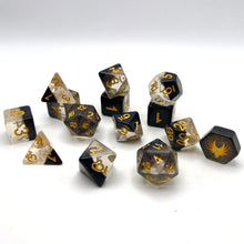 Load image into Gallery viewer, Ascending Shadow - 14 Piece DnD Dice Set | Acrylic RPG Gaming Dice
