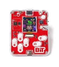 Load image into Gallery viewer, Red electronic board with a clear casing on a white background
