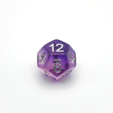 Load image into Gallery viewer, Dancing Lavender - 7 Piece DnD Dice Set | Acrylic RPG Gaming Dice
