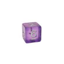 Load image into Gallery viewer, Dancing Lavender - 7 Piece DnD Dice Set | Acrylic RPG Gaming Dice
