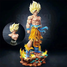 Load image into Gallery viewer, Dragon Ball Z Super Saiyan Son Goku Figure LED SSJ Action Figurines Collection 34 CM
