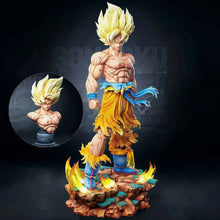 Load image into Gallery viewer, Dragon Ball Z Super Saiyan Son Goku Figure LED SSJ Action Figurines Collection 34 CM
