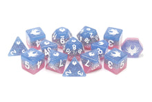 Load image into Gallery viewer, Elemental Glimmer - 14 Piece DnD Dice Set | Acrylic RPG Gaming Dice
