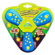 Load image into Gallery viewer, Indoor Firefly Boomerangs - Blue or Red - Fun indoor foam boomerangs for kids
