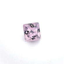 Load image into Gallery viewer, Frozen Blossom - 7 Piece DnD Dice Set | Acrylic RPG Gaming Dice
