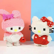 Load image into Gallery viewer, Hello Kitty My Melody Sanrio Anime Cartoon Kawaii Cute Building Blocks Assembling Toys Puzzles
