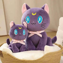 Load image into Gallery viewer, Kawaii Sailor Moon Plush Toy, Moon Cat Moon Hare Cute Girl Heart Filled Anime Doll Bedroom Decoration 25CM
