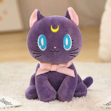 Load image into Gallery viewer, Kawaii Sailor Moon Plush Toy, Moon Cat Moon Hare Cute Girl Heart Filled Anime Doll Bedroom Decoration 25CM
