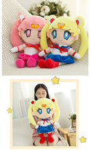 Load image into Gallery viewer, Kawaii Sailor Moon Plush Toy, Moon Cat Moon Hare Cute Girl Heart Filled Anime Doll Bedroom Decoration 25CM
