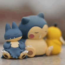 Load image into Gallery viewer, Kawaii Sleeping Snorlax, Gonbe, Psyduck Pokemon Anime Figure Set
