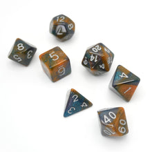 Load image into Gallery viewer, Mysterious Ink - 7 Piece DnD Dice Set | Acrylic RPG Gaming Dice
