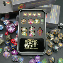 Load image into Gallery viewer, Mystery Hoard - 10 Dice Set Bundle + 1 RPG Accessory
