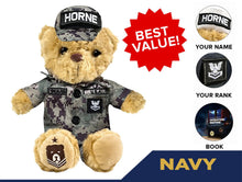 Load image into Gallery viewer, Navy Teddy Bear Cammo Personalized Bundle
