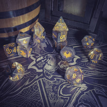 Load image into Gallery viewer, Ascending Shadow - 14 Piece DnD Dice Set | Acrylic RPG Gaming Dice
