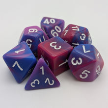 Load image into Gallery viewer, Fantasy Imagination - 7 Piece DnD Dice Set | Acrylic RPG Gaming Dice
