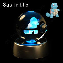 Load image into Gallery viewer, Pokemon 3D Crystal Pokeball with LED Light Base, Kids Anime Toy Gifts 2 in
