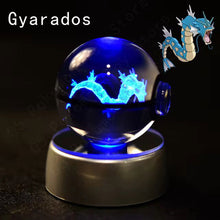 Load image into Gallery viewer, Pokemon 3D Crystal Pokeball with LED Light Base, Kids Anime Toy Gifts 2 in
