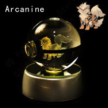 Load image into Gallery viewer, Pokemon 3D Crystal Pokeball with LED Light Base, Kids Anime Toy Gifts 2 in
