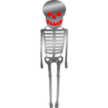 Load image into Gallery viewer, 21 foot tall Skeletal figure kite with red glowing eyes and mouth Great Halloween Decoration on a white background

