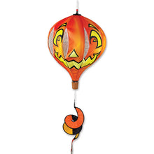 Load image into Gallery viewer, Halloween-themed hot air balloon Spinner with jack-o'-lantern design on a white background
