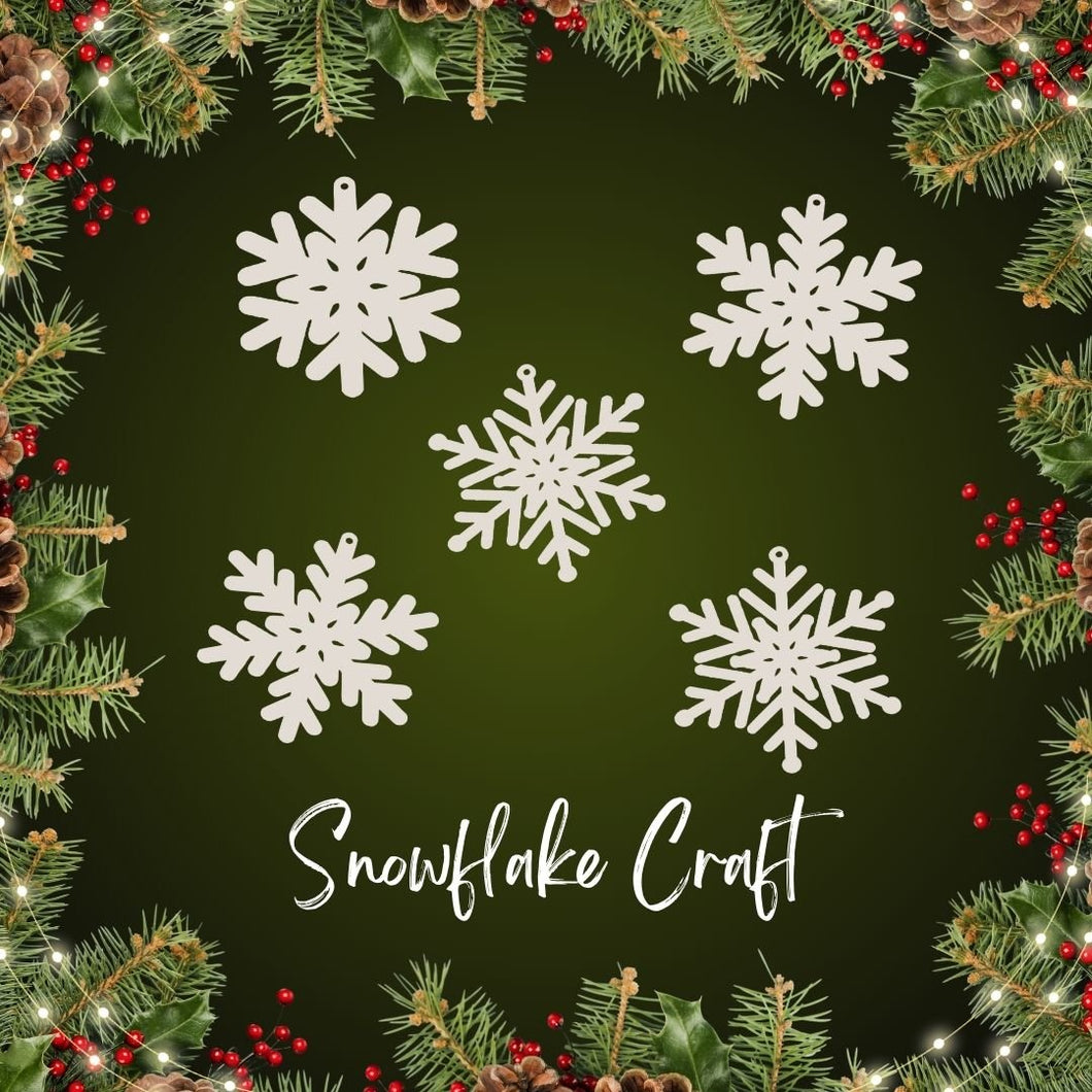 Snowflake Craft Kit | Wood Ornaments