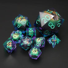 Load image into Gallery viewer, Remorhaz&#39;s Eye | Giant D20 Moving Eye DnD Dice | Acrylic RPG Gaming Dice
