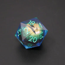 Load image into Gallery viewer, Remorhaz&#39;s Eye | Giant D20 Moving Eye DnD Dice | Acrylic RPG Gaming Dice
