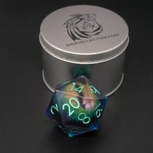 Load image into Gallery viewer, Remorhaz&#39;s Eye | Giant D20 Moving Eye DnD Dice | Acrylic RPG Gaming Dice

