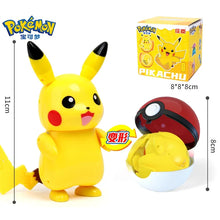 Load image into Gallery viewer, Pokemon Pokeball Anime Figures Toys, Pikachu Gengar Dragonite Snorlax Lapras Pocket Pokeball Toys
