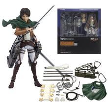 Load image into Gallery viewer, Eren Jaeger Action Figure, Attack On Titan Anime Figurines Holding Sword Detachable 17 CM
