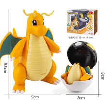 Load image into Gallery viewer, Pokemon Pokeball Anime Figures Toys, Pikachu Gengar Dragonite Snorlax Lapras Pocket Pokeball Toys
