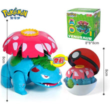 Load image into Gallery viewer, Pokemon Pokeball Anime Figures Toys, Pikachu Gengar Dragonite Snorlax Lapras Pocket Pokeball Toys
