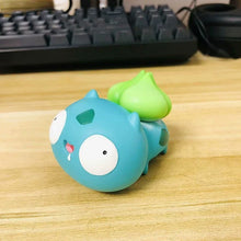 Load image into Gallery viewer, 8 PCS Silly Pokemon Mini Figurine Set, Pikachu Bulbasaur Charmander Squirtle Cute PVC Action Figures
