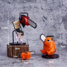 Load image into Gallery viewer, 3PCS Denji Pochita Chainsaw Man Anime Mini Figures Set, Chainsaw Man Kawaii Chibi Action Figurines
