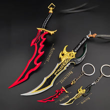Load image into Gallery viewer, Solo Leveling Anime Manwha Sung Jinwoo Knight Killer Dagger Kasaka's Venom Fang Keychains Pendant
