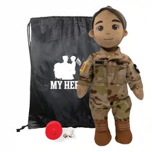 Load image into Gallery viewer, My Hero™ Army Soldier Daddy Doll | Custom Recordable Plush

