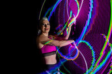 Load image into Gallery viewer, Ready to Ship Atomic V LED Hoops
