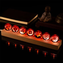 Load image into Gallery viewer, Mangekyo Sharingan Crystal Ball Set 7 PCS With LED Light Base, Naruto Shippuden Anime Figurines Night Lamps
