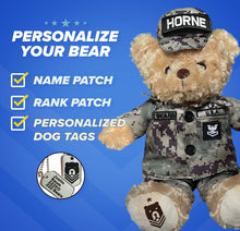 Load image into Gallery viewer, Sailor Sleeptight - Navy Teddy Bear Cammo
